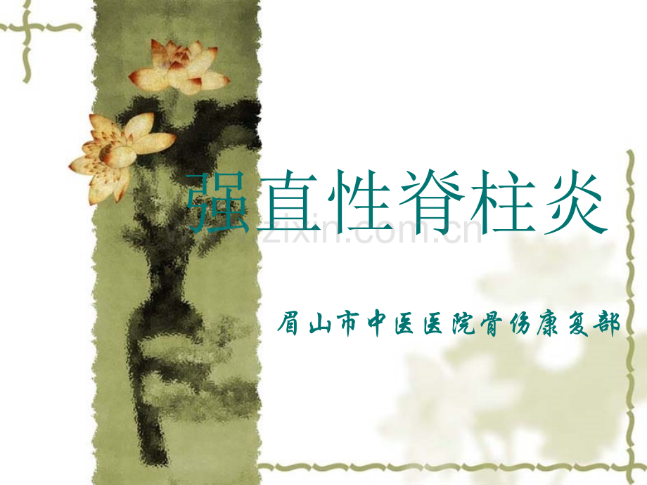 强直性脊柱炎陈锈艳.ppt_第1页