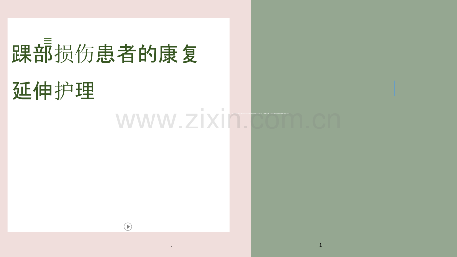 踝部损伤患者的康复延伸护理.ppt_第1页
