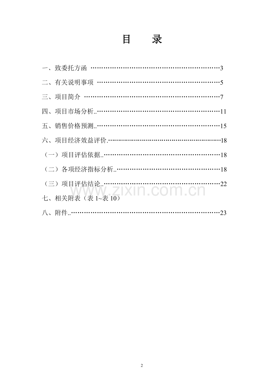 保密-XXX项目可行性研究报告X.doc_第2页