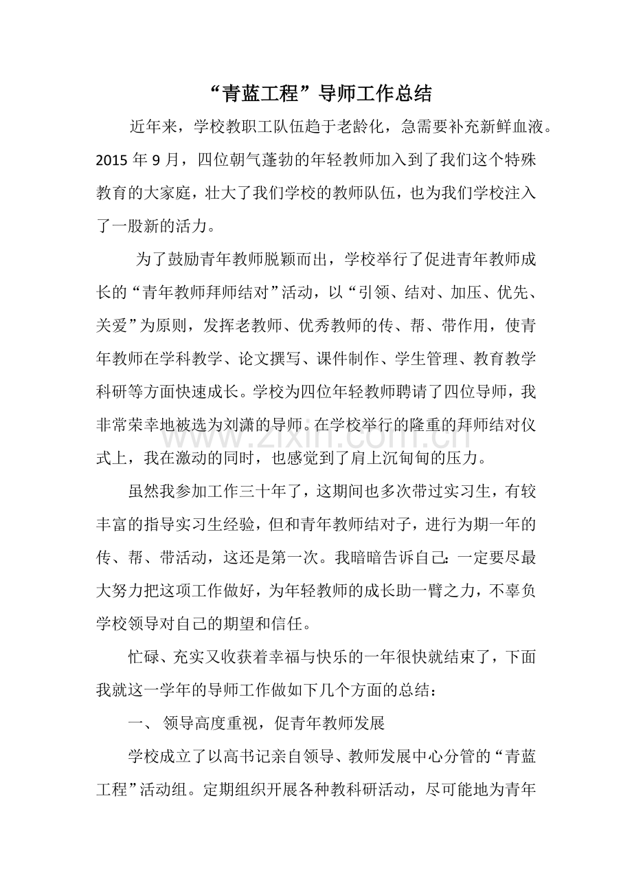 青蓝工程总结.doc_第1页