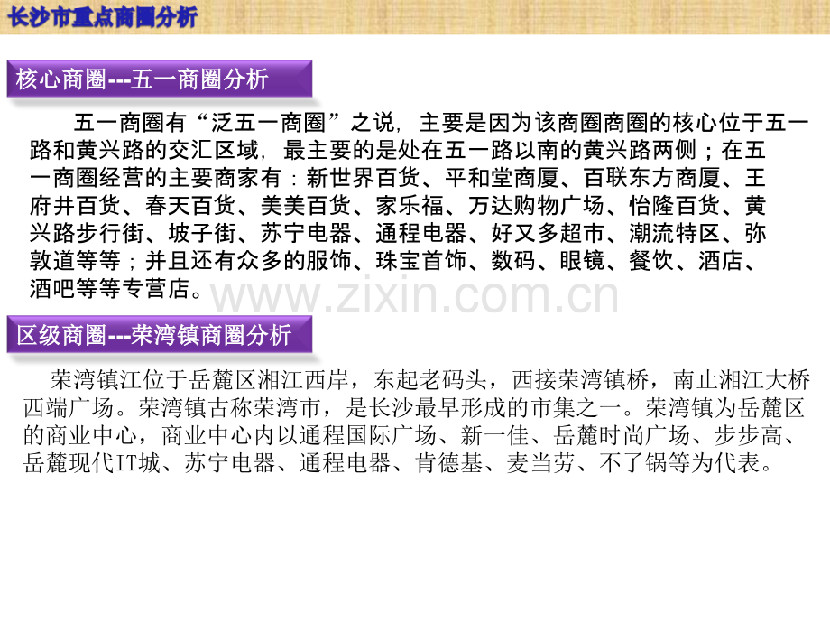 长沙市区商圈分布及分析说明.ppt_第2页
