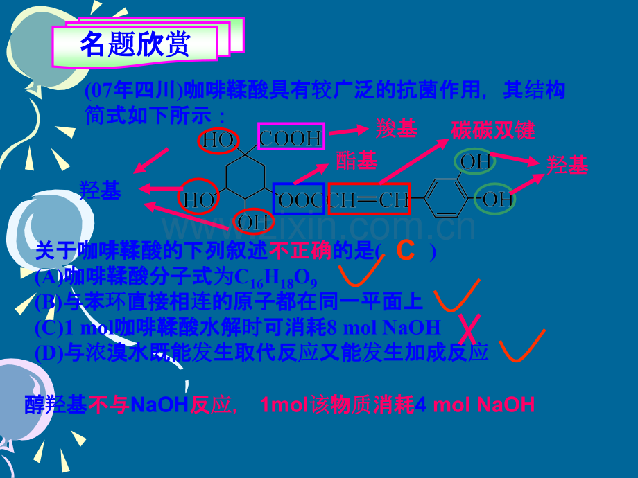 对有机官能团考查方式的探究.ppt_第2页