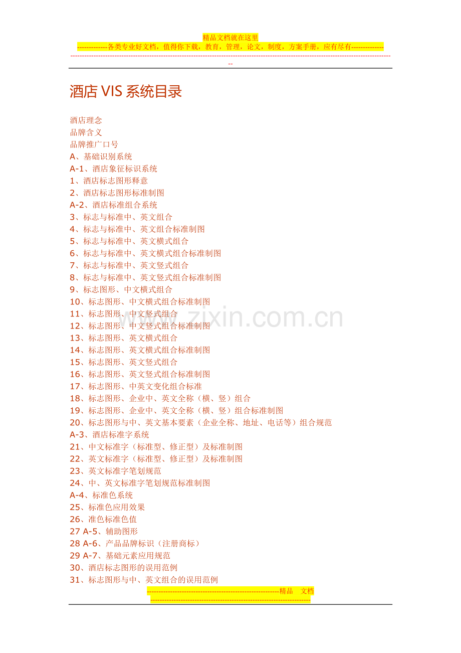 酒店VIS系统目录.doc_第1页