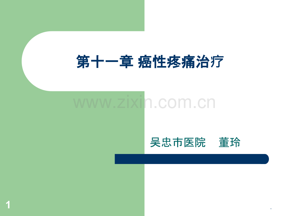 癌痛治疗讲.pptx_第1页