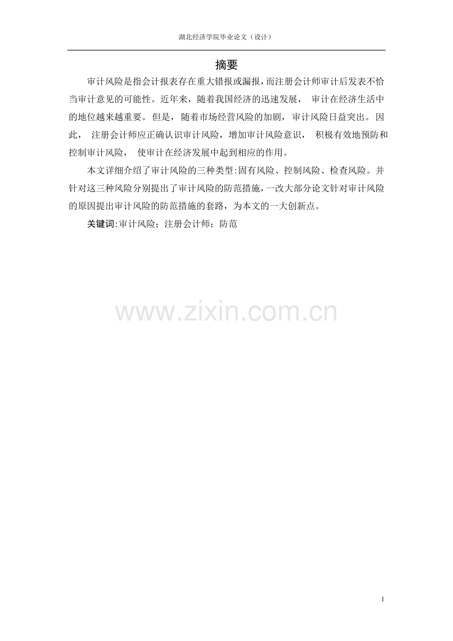 审计风险及其防范措施.doc_第1页