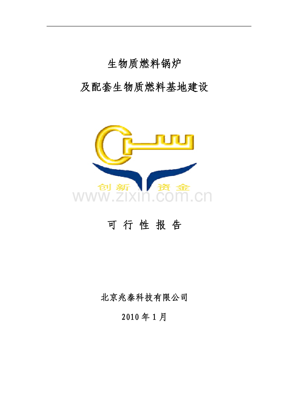 生物质燃料锅炉及配套生物质燃料基地建设投资可行性分析报告.doc_第1页