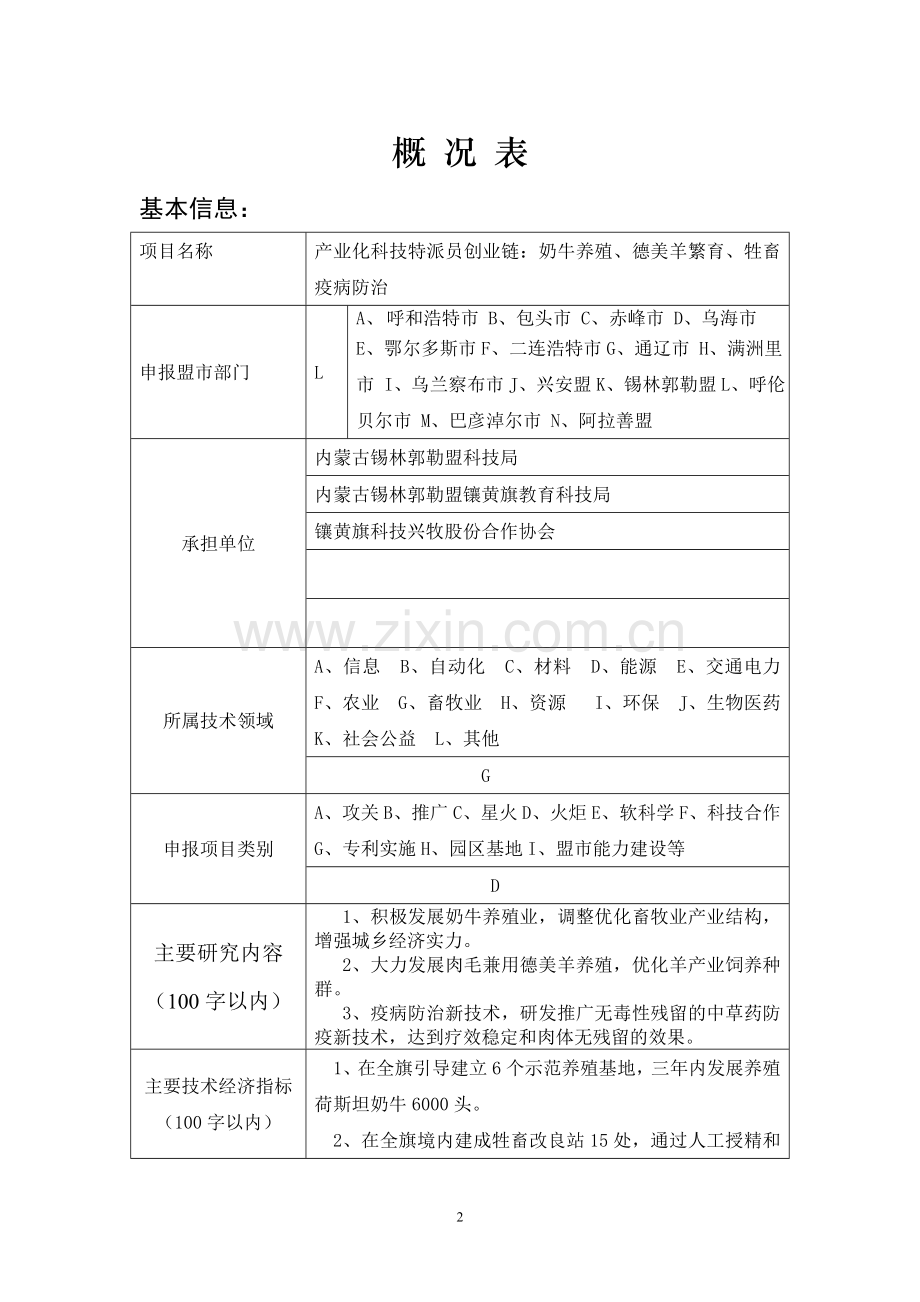 奶牛养殖、德美羊繁育、牲畜疫病防治项目谋划方案书.doc_第2页