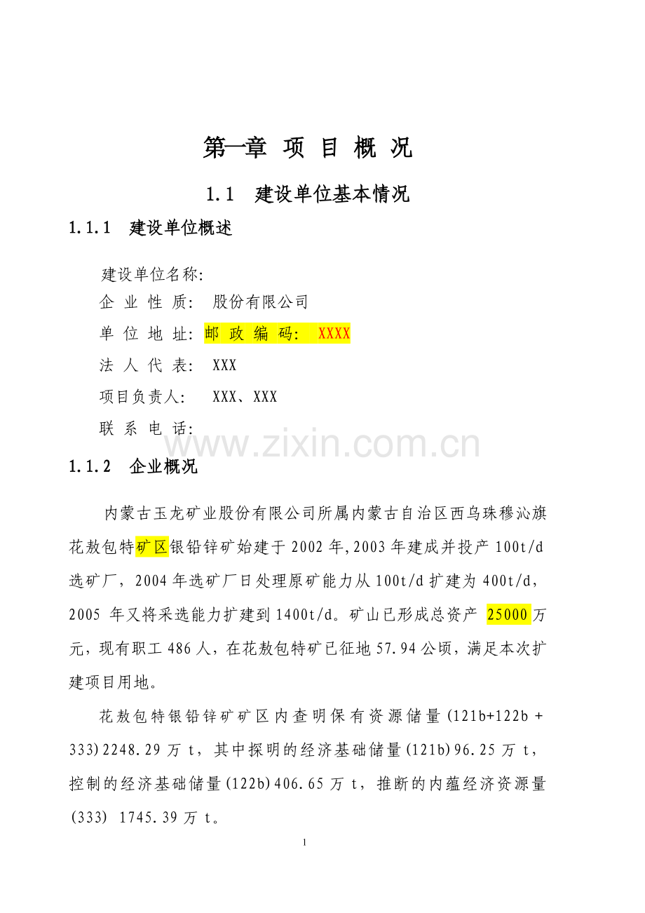 银铅锌矿采选项目节能分析报告.doc_第1页