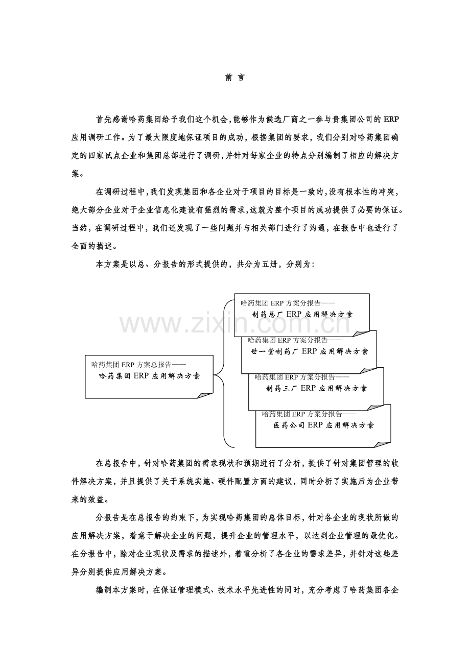 XX集团ERP方案分析报告.doc_第2页