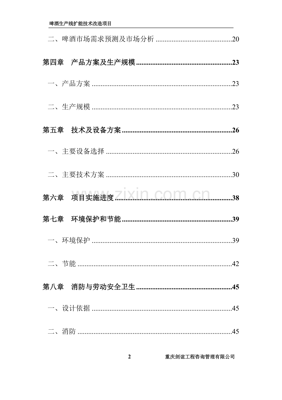 啤酒线扩能技术改造项目商业策划报告.doc_第2页