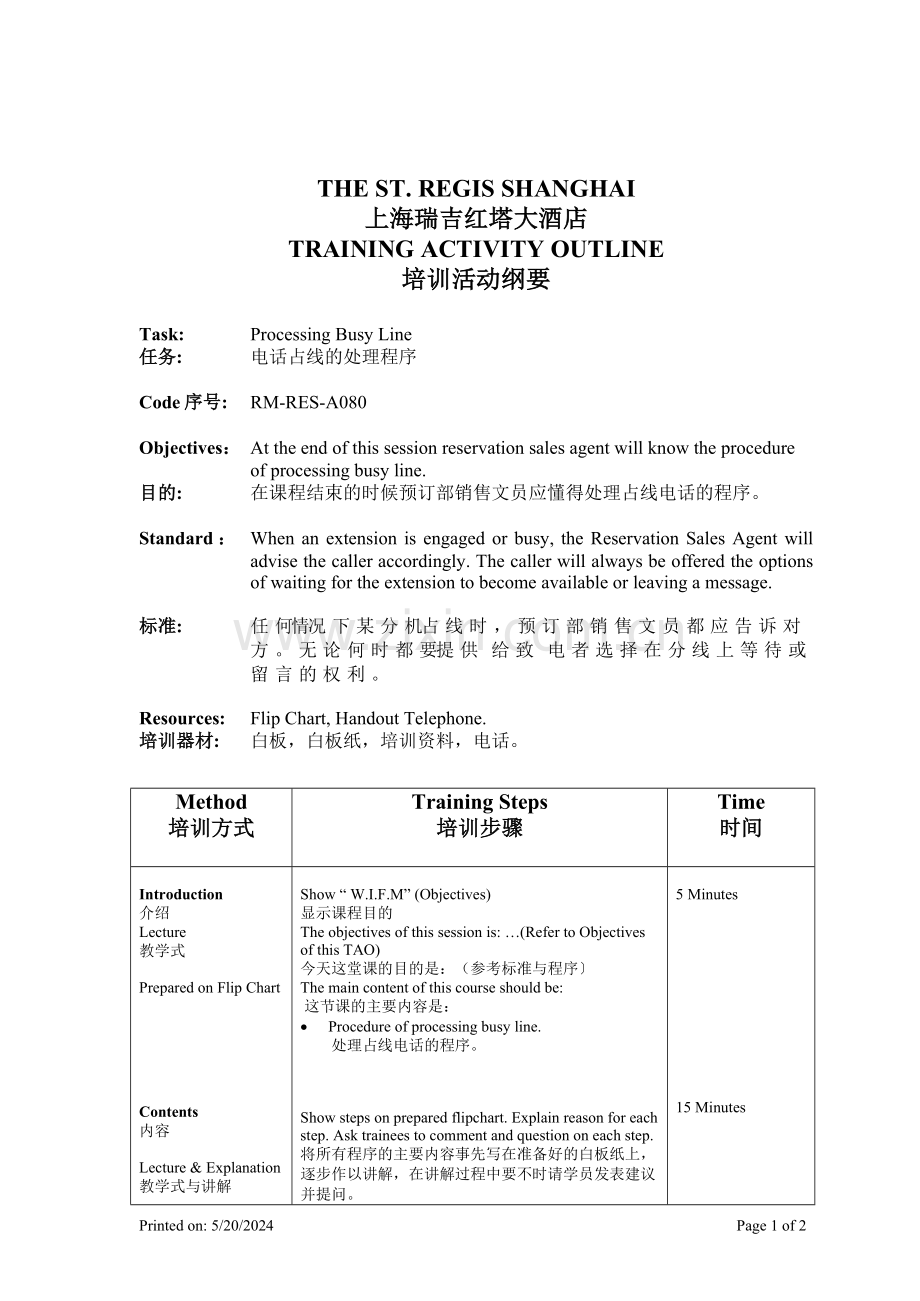 超五星级酒店人力资源培训大全28.doc_第1页