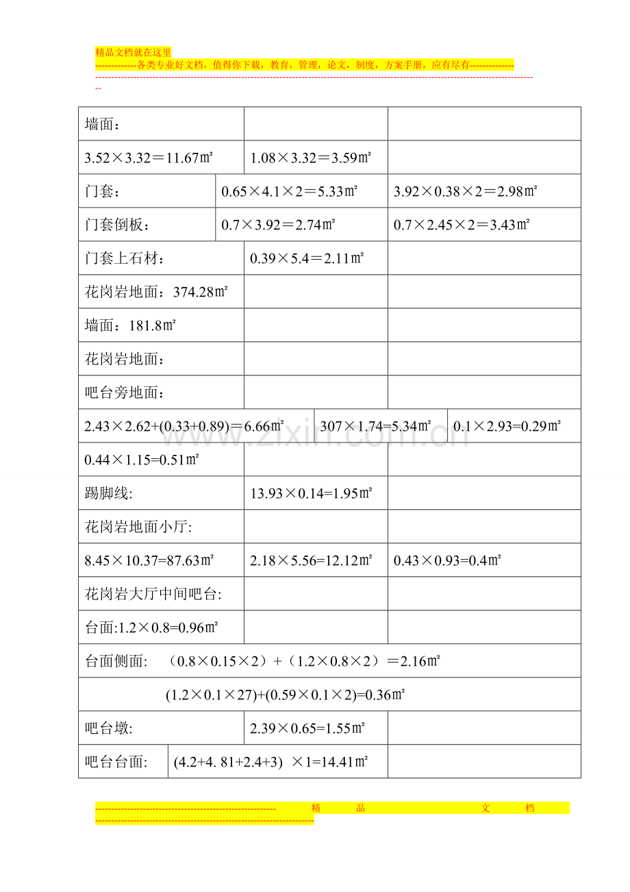 白天鹅酒店石材养护面积改.doc_第2页
