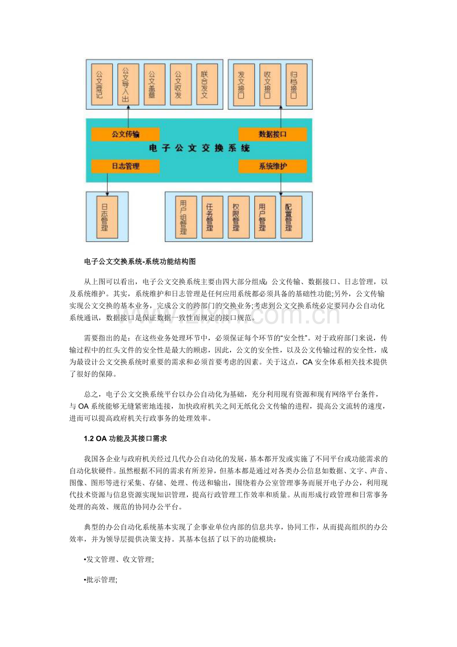 OA与公文交换平台的接口解决方案.doc_第2页