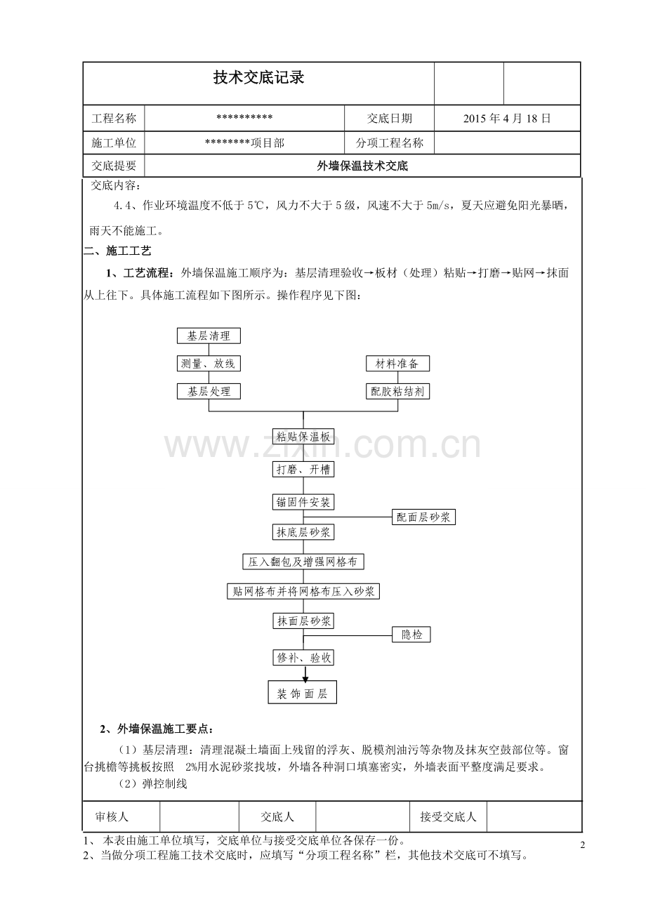 外墙聚苯板保温施工技术交底.doc_第2页