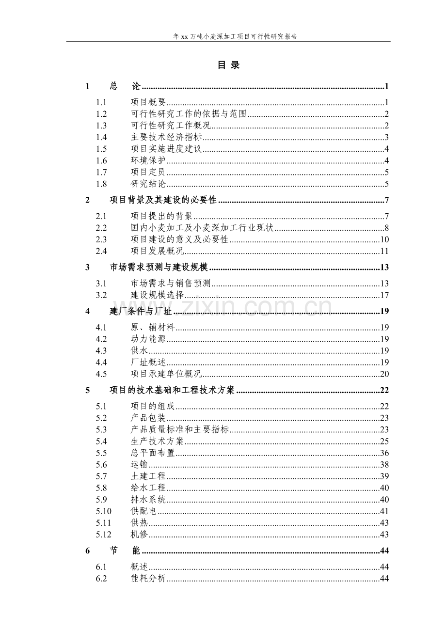 xx股份有限公司年产15万吨小麦深加工项目可行性研究报告(优秀可行性研究报告).doc_第2页