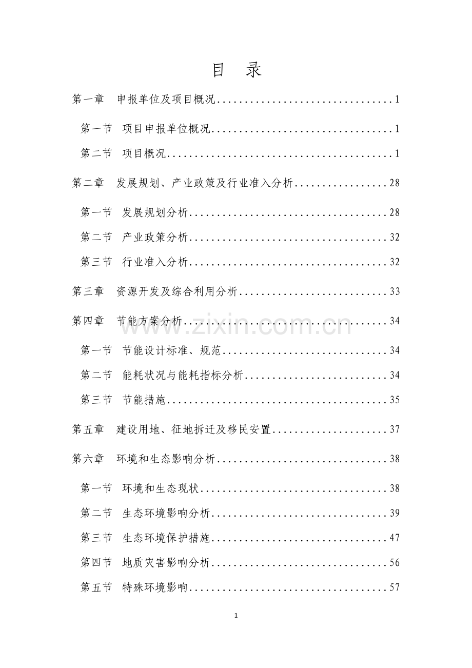 德阳市市政工程(b项目)岷江路改造工程建设投资可行性分析报告.doc_第1页