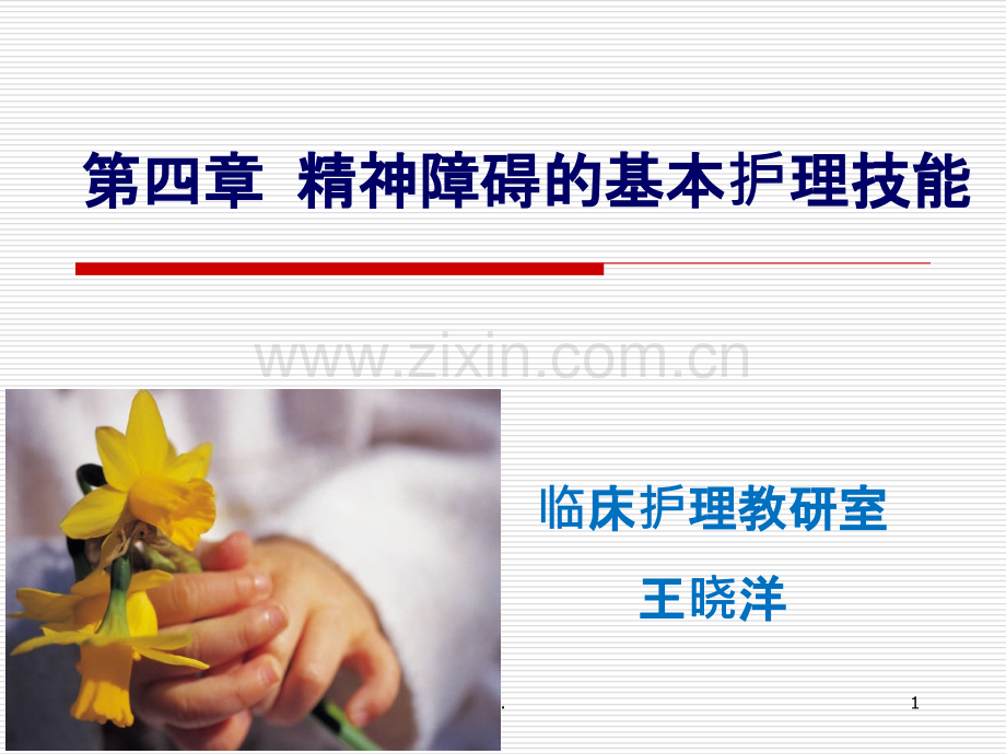 精神障碍的护理技能.ppt_第1页