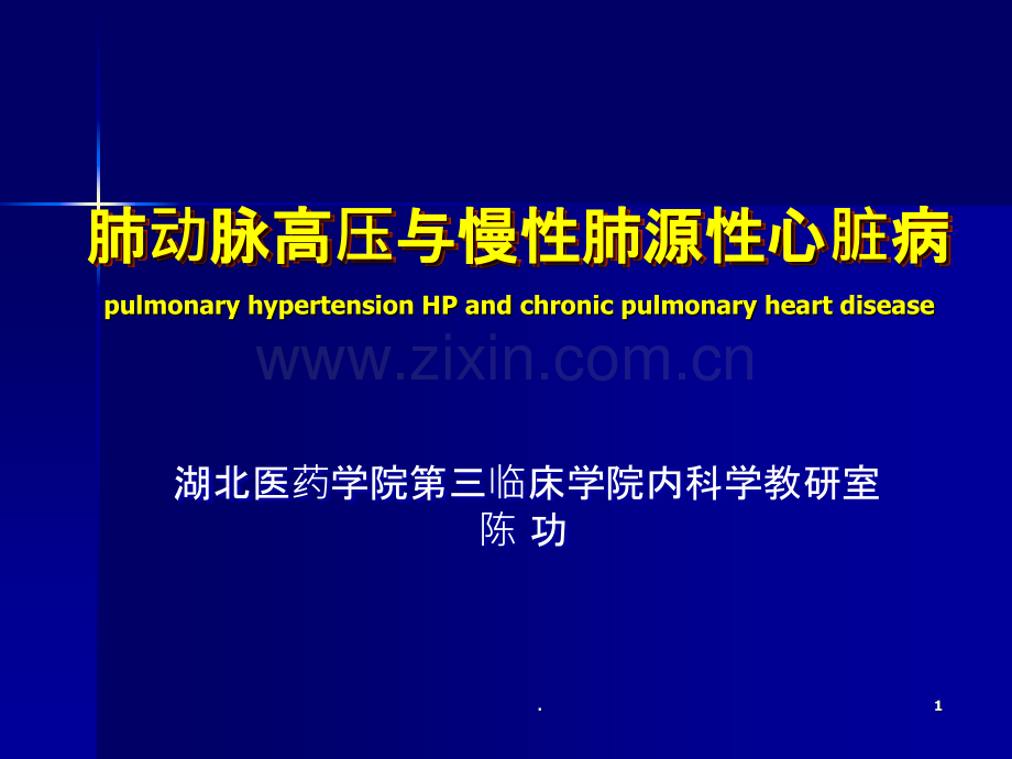 内科学肺动脉高压与肺源性心脏病ppt课件.ppt_第1页