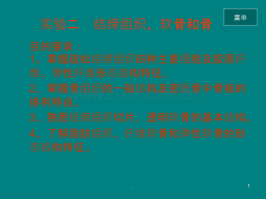 实验-结缔组织软骨和骨ppt课件.ppt_第1页