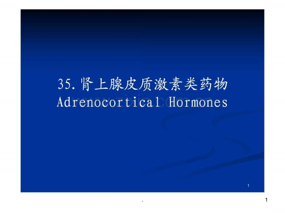 肾上腺皮质激素类药物(版)--ymppt课件.ppt_第1页