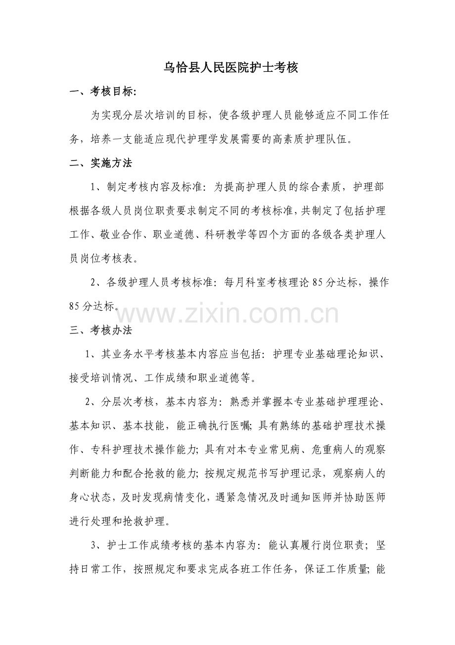 护士考核办法.doc_第1页