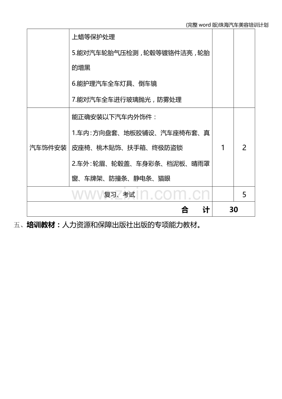 珠海汽车美容培训计划.doc_第2页