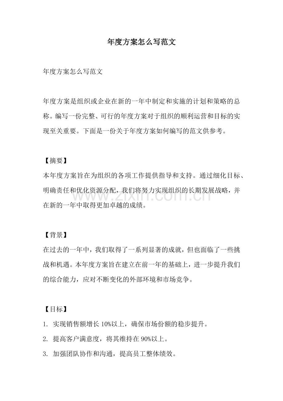 年度方案怎么写范文.docx_第1页