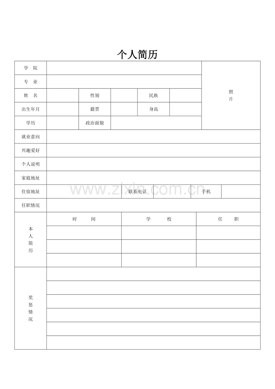 咨询顾问简历模板.doc_第2页