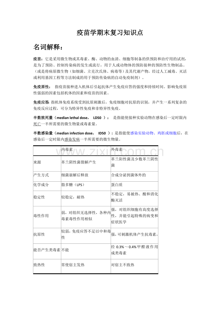 疫苗学期末复习知识点.doc_第1页