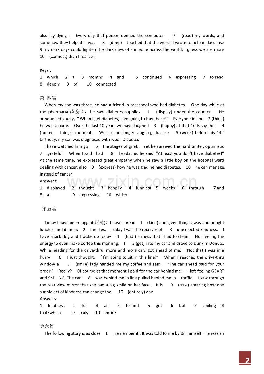 高中英语必修三语法填空语篇专练.doc_第2页