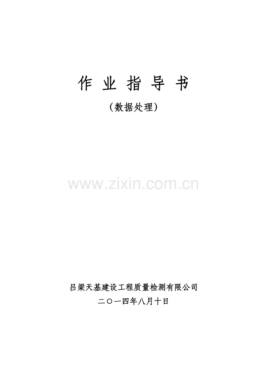数据处理作业指导书.doc_第1页