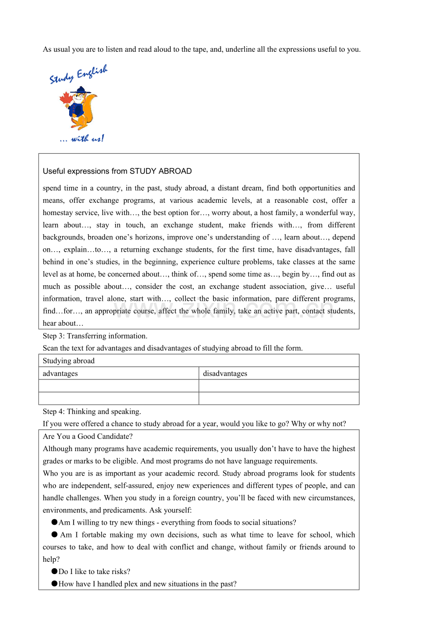 2019-2020年高中英语第三册(全一册)Unit8Learningaforeignlanguage--Period4Let’sreadandwrite.doc_第2页