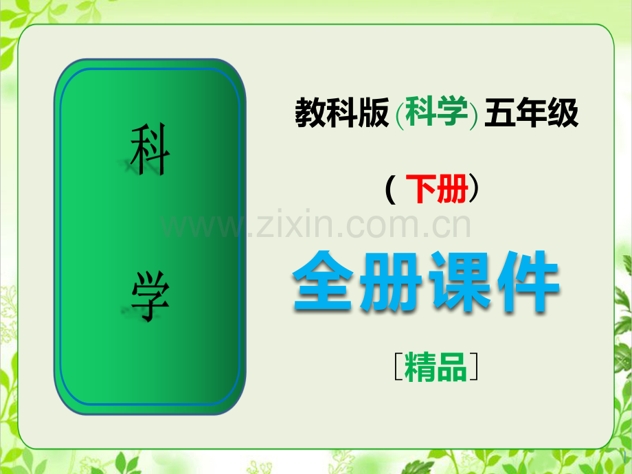 2023年春教科版五年级科学下册全册课件.ppt_第1页
