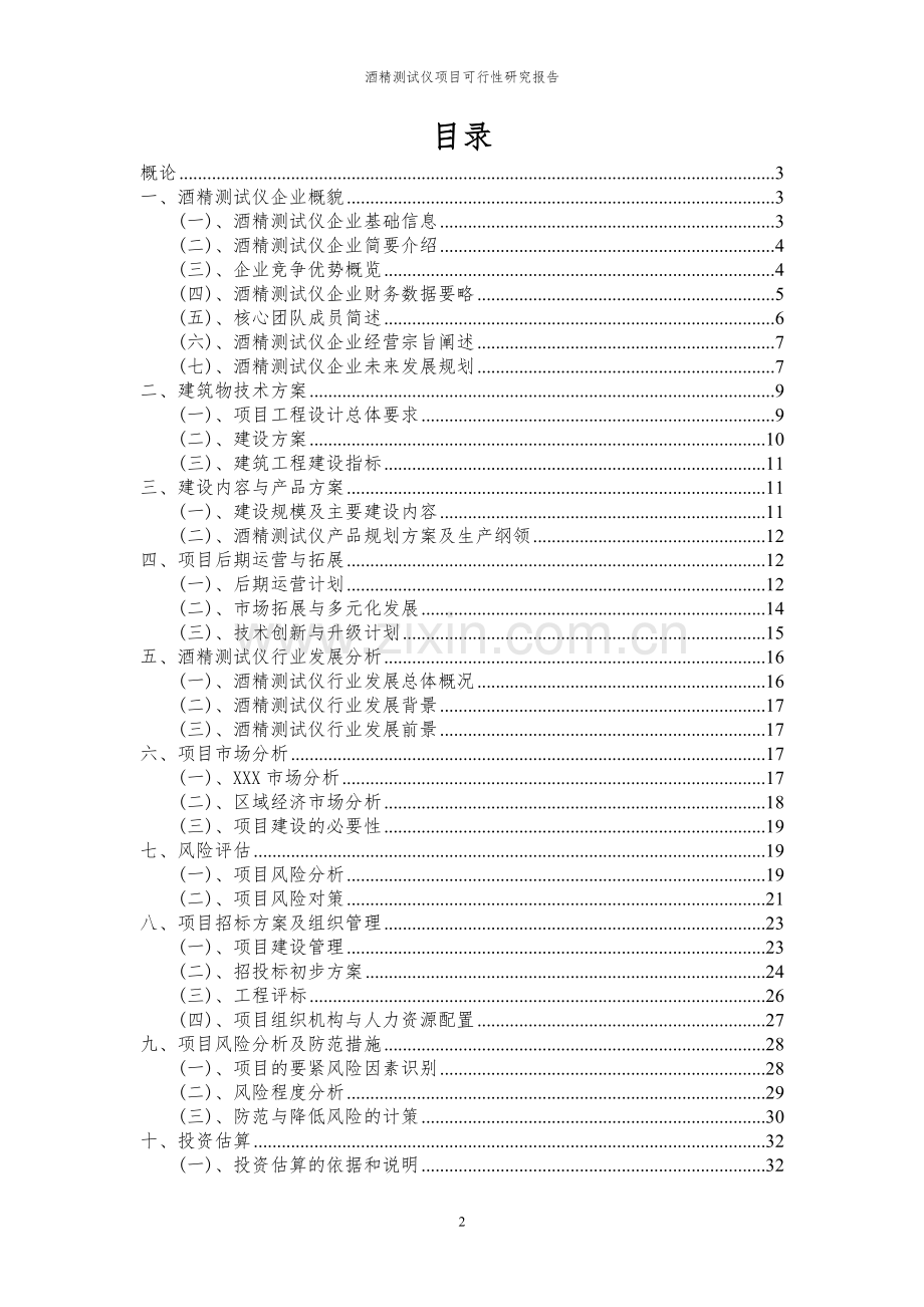 2024年酒精测试仪项目可行性研究报告书.docx_第2页