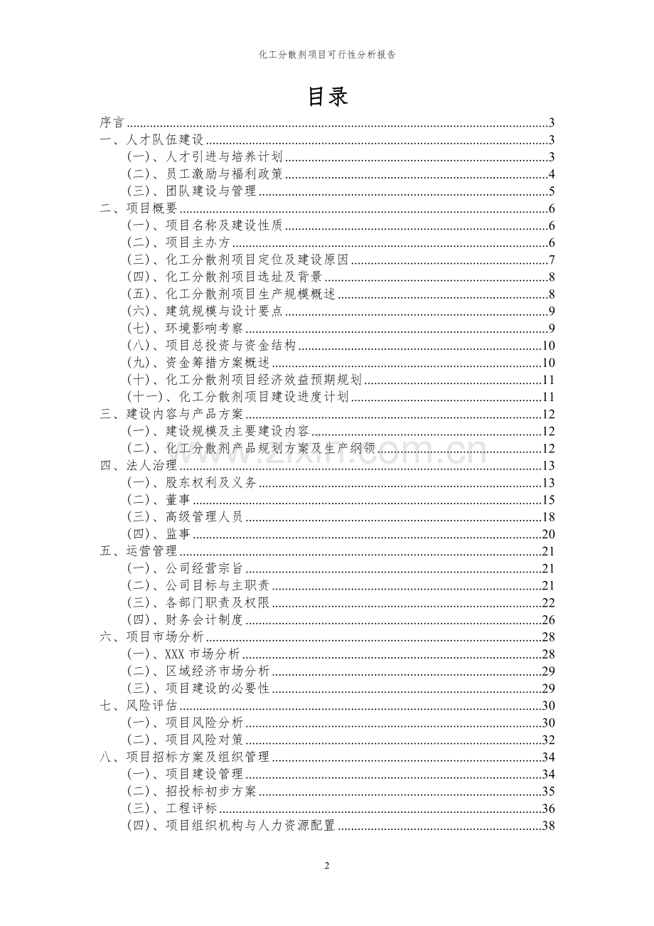 2023年化工分散剂项目可行性分析报告.docx_第2页