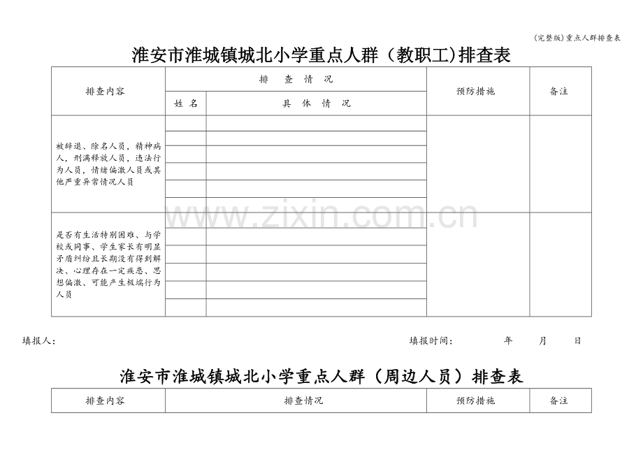 重点人群排查表.doc_第1页