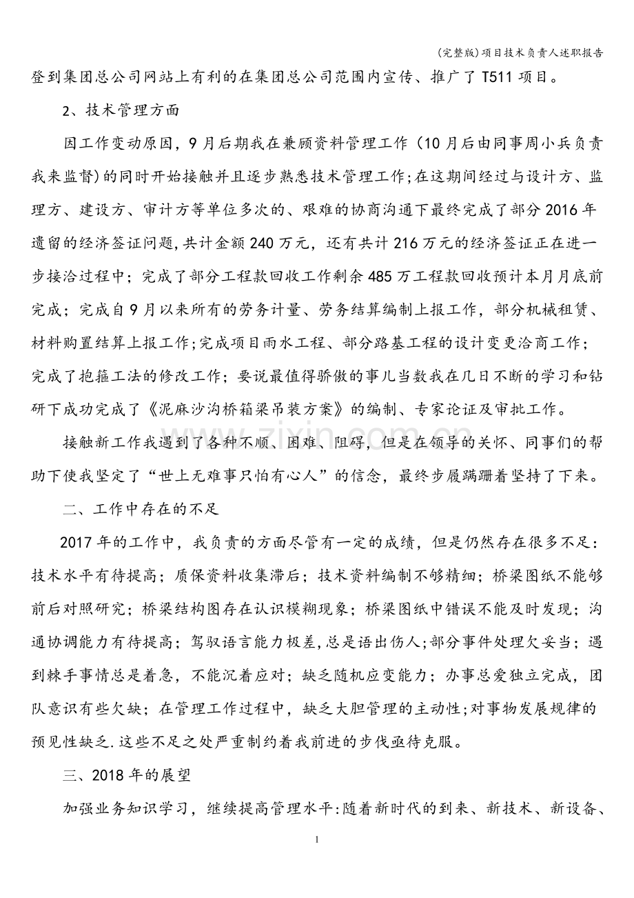 项目技术负责人述职报告.doc_第2页