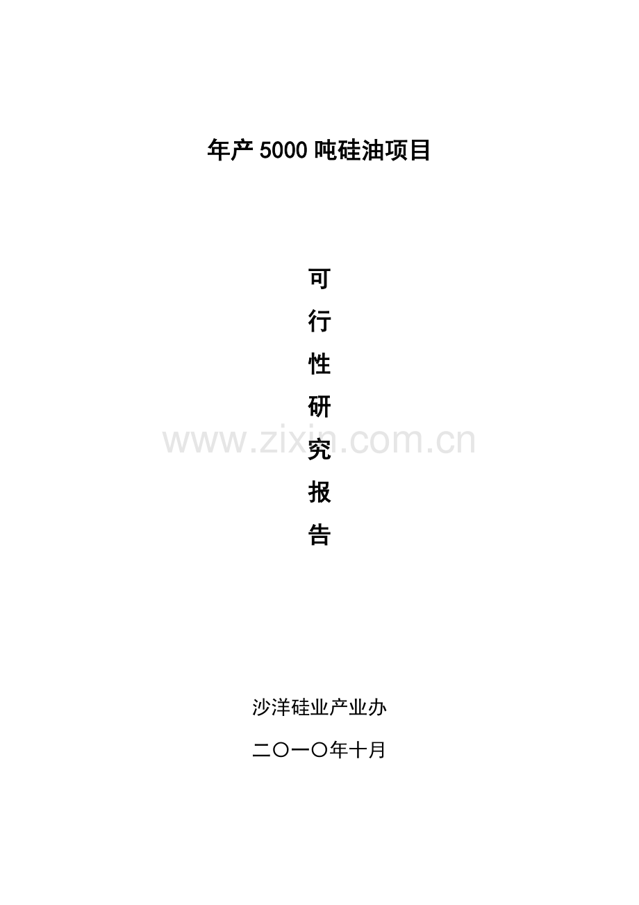 年产5000吨硅油项目可行性论证报告.doc_第2页