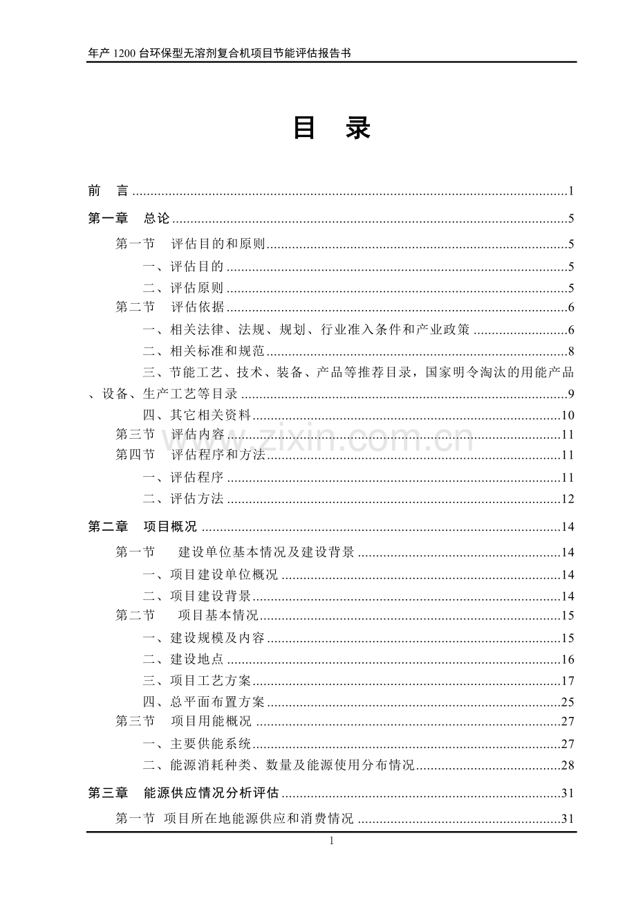 环保型无溶剂复合机项目节能评估报告书.doc_第1页