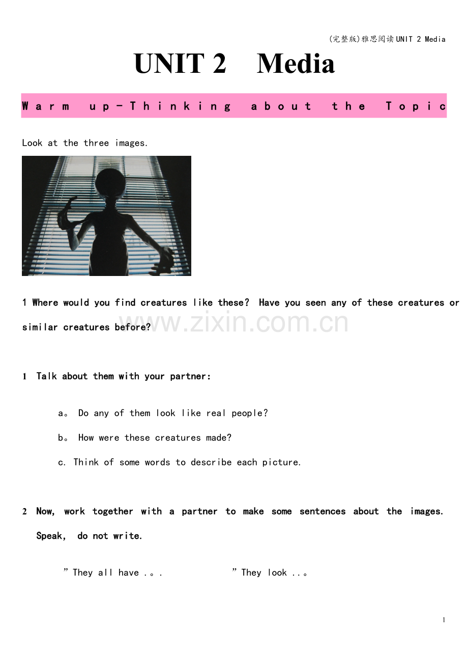 雅思阅读UNIT-2-Media.doc_第1页