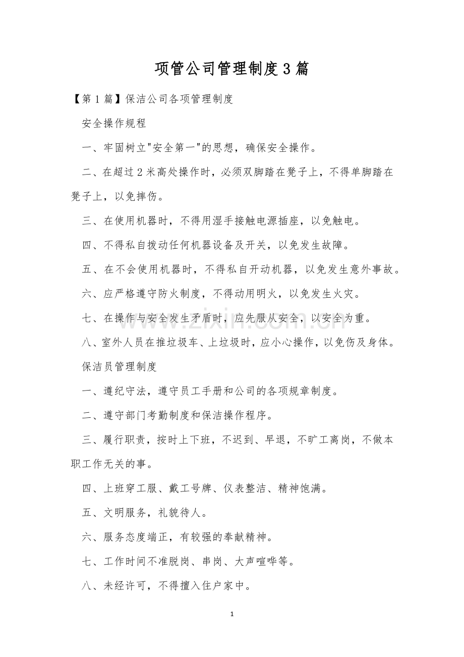 项管公司管理制度3篇.docx_第1页