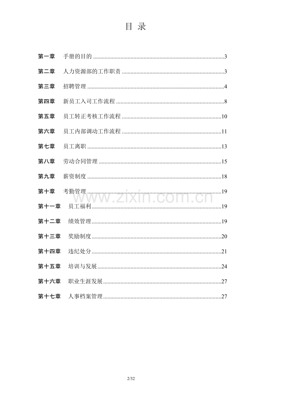 万方板业有限公司人力资源管理手册.doc_第2页