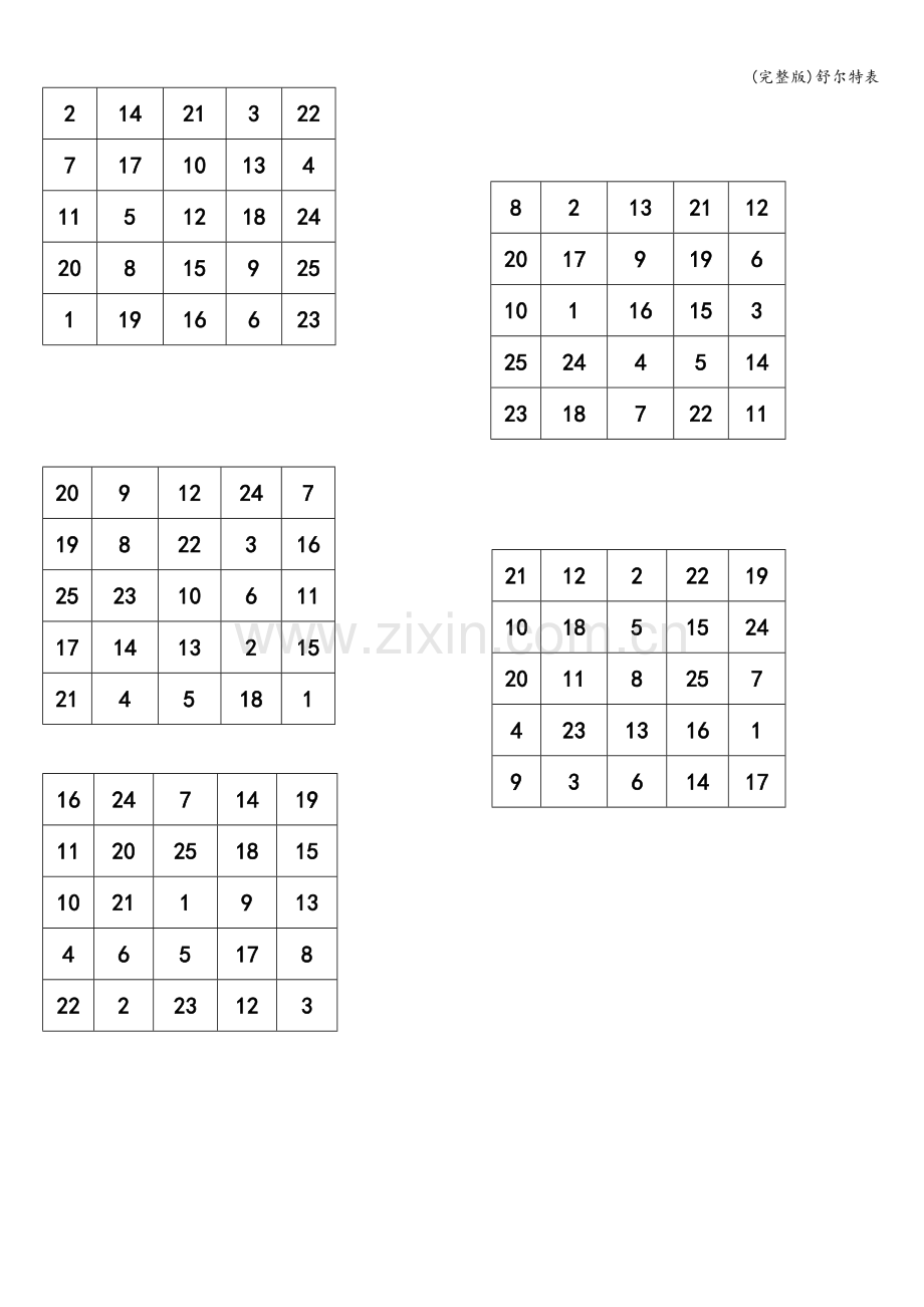 舒尔特表.doc_第1页