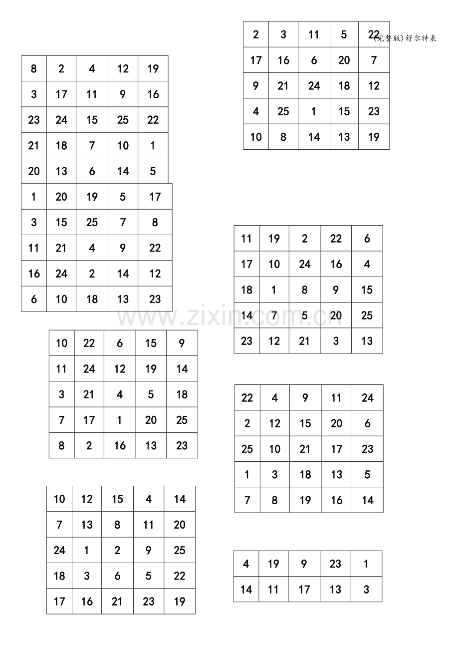 舒尔特表.doc_第2页