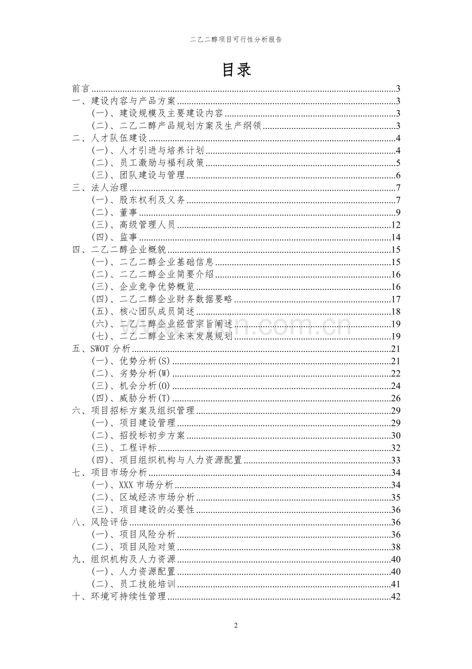 2023年二乙二醇项目可行性分析报告.docx_第2页
