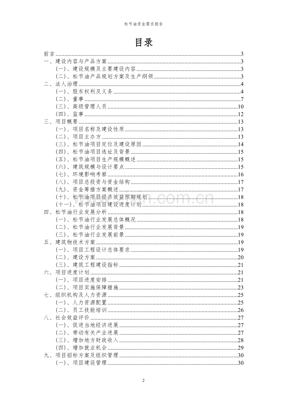 2024年松节油项目资金需求报告.docx_第2页