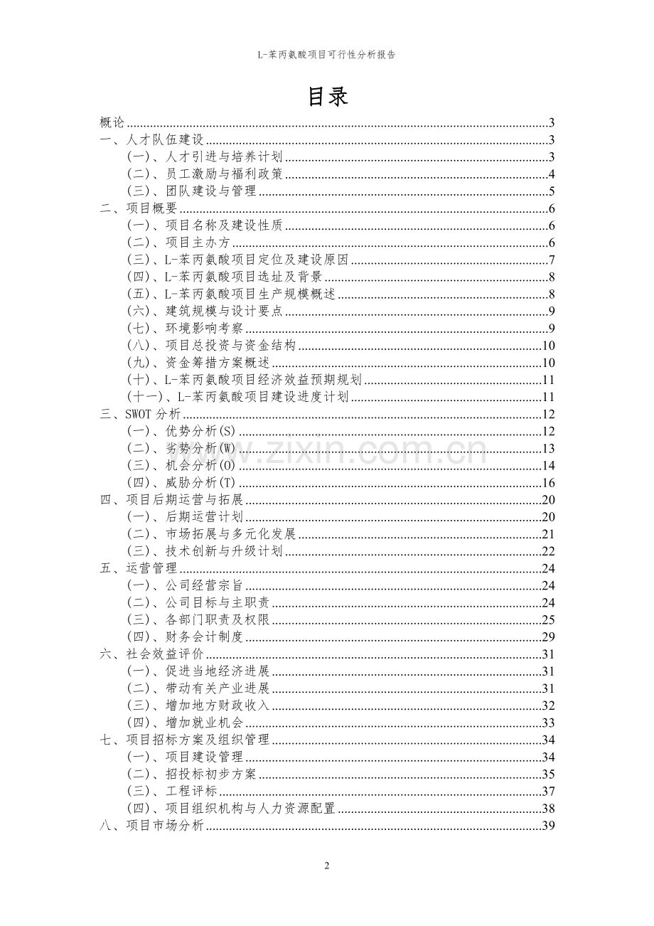 2023年L-苯丙氨酸项目可行性分析报告.docx_第2页