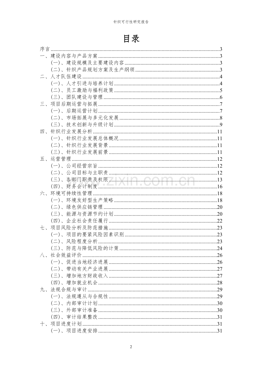 2023年针织项目可行性研究报告.docx_第2页