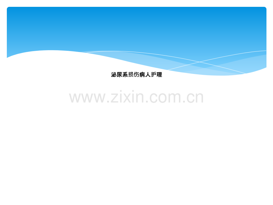 泌尿系损伤病人护理.ppt_第1页