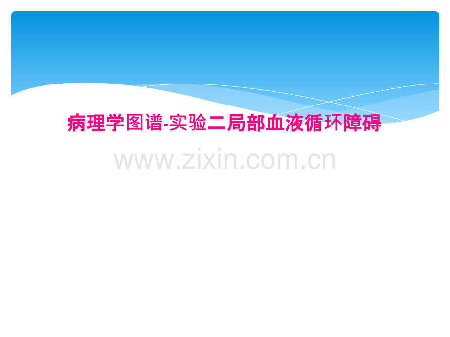 病理学图谱-实验二局部血液循环障碍.pptx_第1页